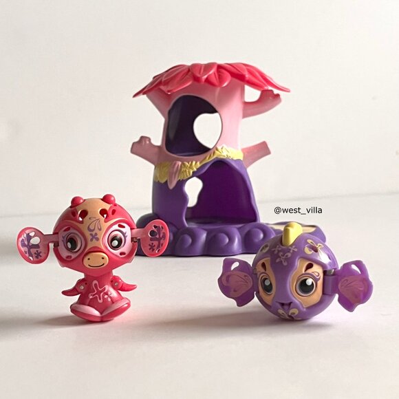 Zoobles Necholson Giraffe #340 Wilford Fish #342 & Happitat - Picture 2 of 8